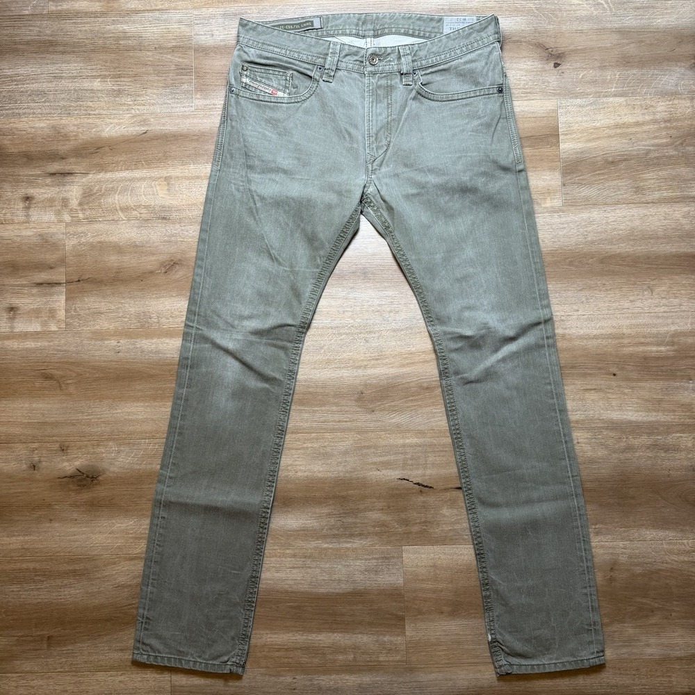 Diesel Skinny Jeans in Faded Olive Gray